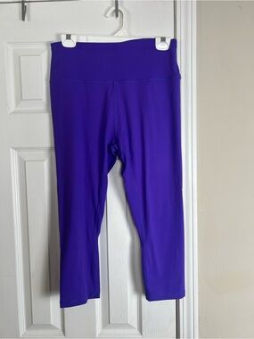 💜 ZYIA Active Purple High Rise Capri Leggings | Women's Size 14-16